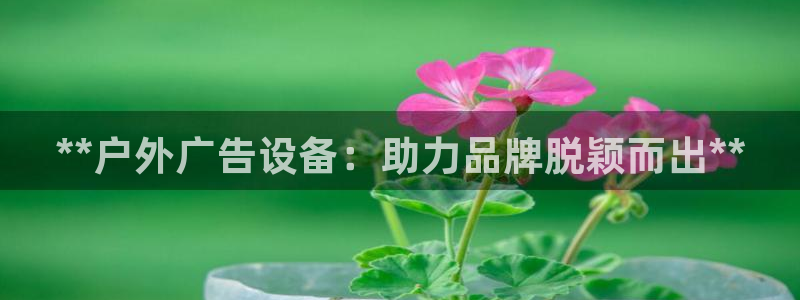 杏宇官方平台官网：**户外广告设备：助力品牌脱颖而出**