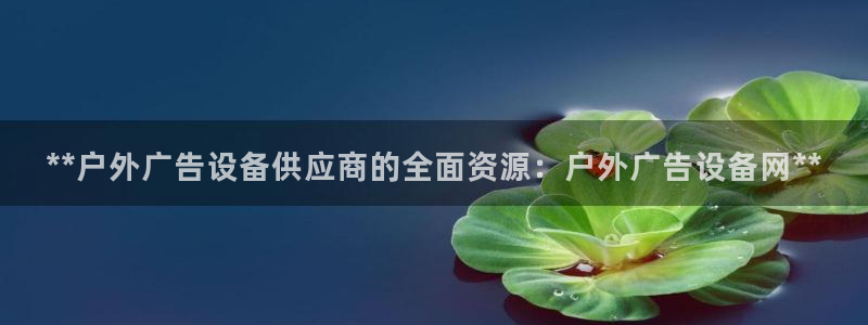 杏宇平台招商怎么样：**户外广告设备供应商的全面资源：户外广告设备网**