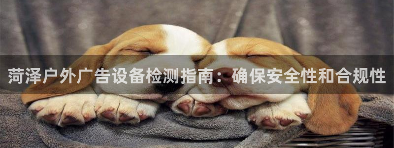 杏宇平台登录步骤图：菏泽户外广告设备检测指南：确保安全性和合规性