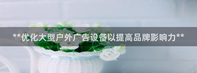 杏宇平台注册登录：**优化大型户外广告设备以提高品牌影响力**