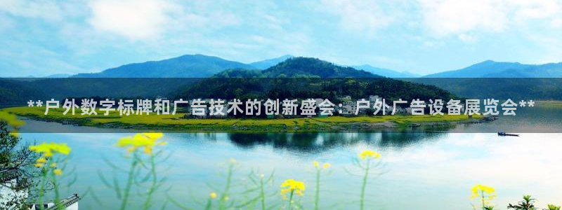 杏宇平台提现为什么这么久呢：**户外数字标牌和广告技术的创新盛会：户外广告设备展览会**