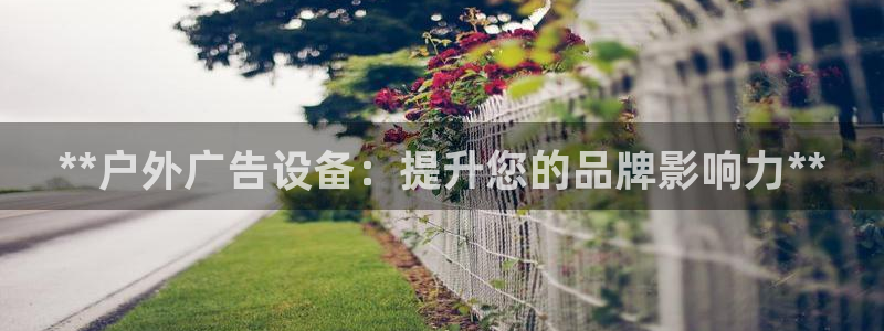杏宇平台登录步骤是什么：**户外广告设备：提升您的品牌影响力**