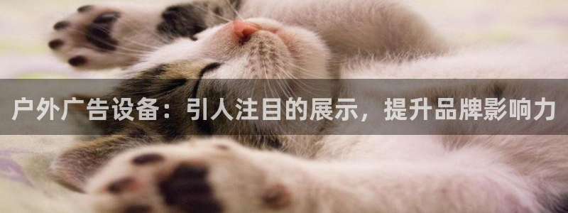 杏宇平台注册登录：户外广告设备：引人注目的展示，提升品牌影响力