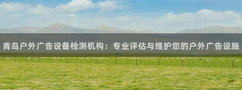 杏宇平台代理怎么样可靠吗：青岛户外广告设备检测机构：专业评估与维护您的户外广告设施