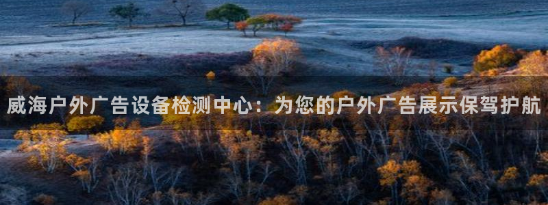 杏宇平台怎么样知乎：威海户外广告设备检测中心：为您的户外广告展示保驾护航