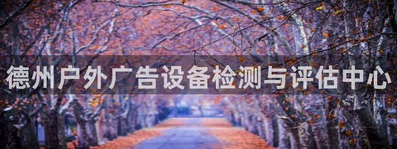杏宇平台怎么样：德州户外广告设备检测与评估中心