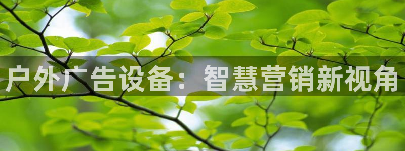 杏宇平台代理多少钱一次：户外广告设备：智慧营销新视角