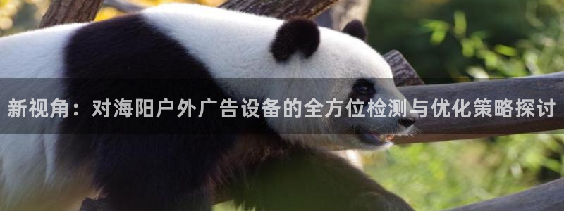 杏宇平台代理：新视角：对海阳户外广告设备的全方位检测与优化策略探讨