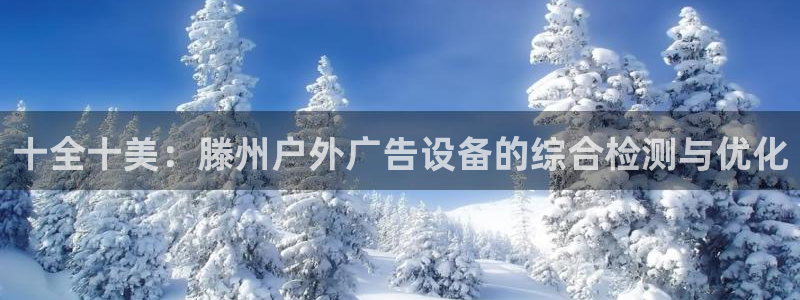 杏宇平台官网注册：十全十美：滕州户外广告设备的综合检测与优化