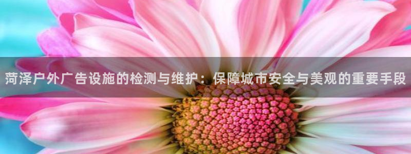 杏宇官方平台官网入口：菏泽户外广告设施的检测与维护：保障城市安全与美观的重要手段