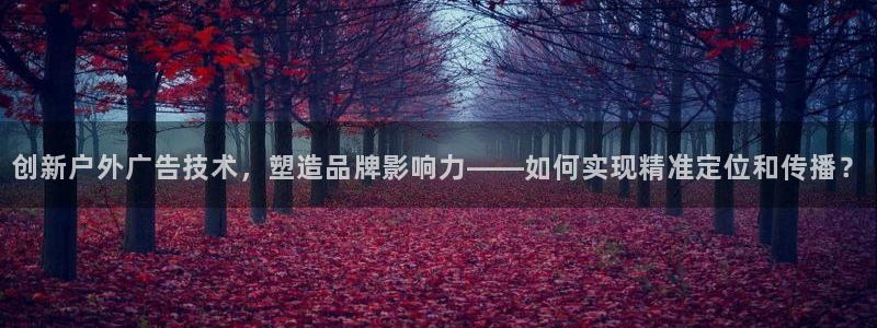 杏宇平台代理多少钱一个：创新户外广告技术，塑造品牌影响力——如何实现精准定位和传播？