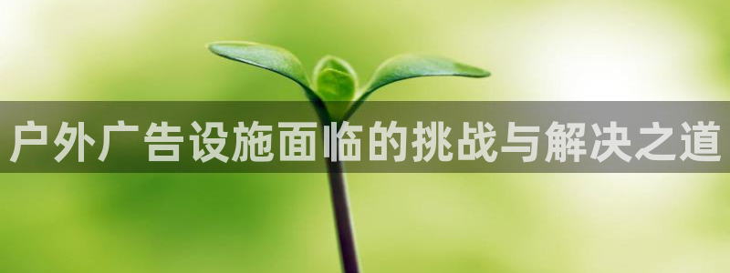 杏宇平台注册地址在哪里：户外广告设施面临的挑战与解决之道