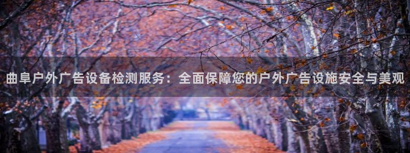 杏宇平台代理怎么样啊：曲阜户外广告设备检测服务：全面保障您的户外广告设施安全与美观