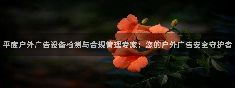 杏宇平台招商电话号码：平度户外广告设备检测与合规管理专家：您的户外广告安全守护者