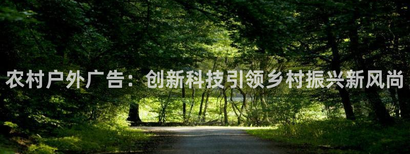 杏宇平台主管：农村户外广告：创新科技引领乡村振兴新风尚